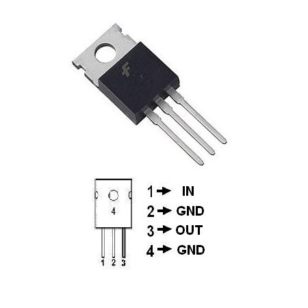 STABILIZATOR TENSIUNE POZITIVA 3 TERMINALE,6V 1A