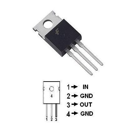 STABILIZATOR TENSIUNE POZITIVA 3 TERMINALE, 15V 1A