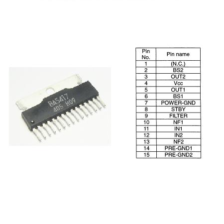 AMPLIFICATOR AUDIO DUAL 6-15V 2X5W