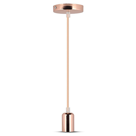 PENDUL TAVAN SOCLU E27 METAL GOLD ROSE