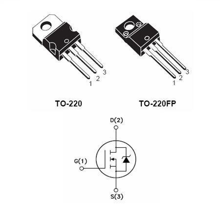 TRANZISTOR MOSFET CANAL N CU PUTERE 800V 1.5OHM 5.2A